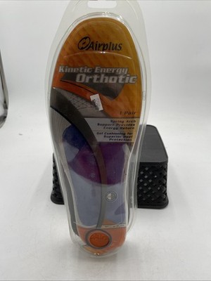 New Airplus Kinetic Energy Orthotic Foot Support Insoles Men 7-13