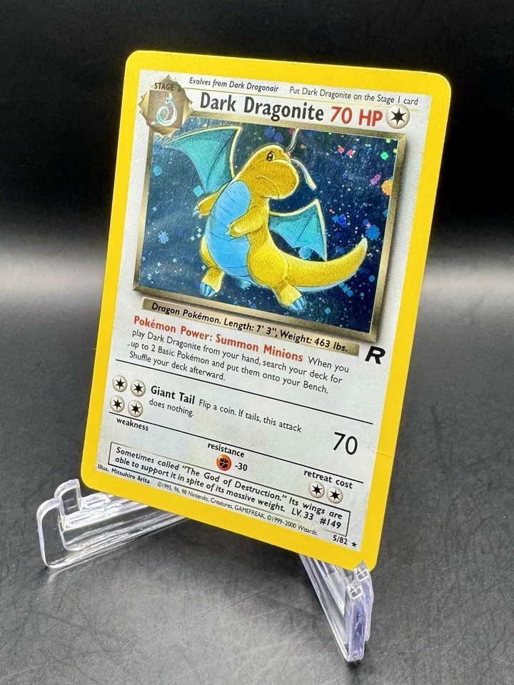 Dark Dragonite 5/82 Team Rocket (2000) Holo Rare Vintage WOTC Pokemon TCG - Image 4 of 4