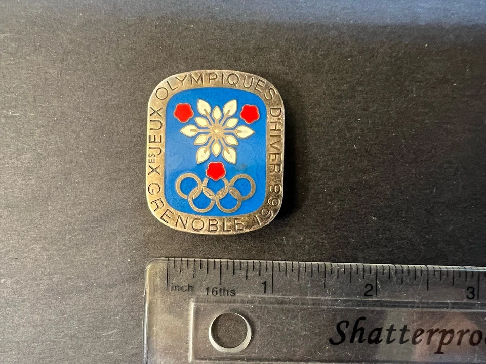 Rare 1968 Grenoble X Olympic Winter Games Brooch - Image 3 of 4