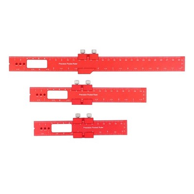 3Pcs 16/20/30cm Metall-Schieberegler Inch Stop Marking T Typ CNC Scr