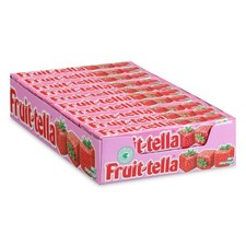 Fruittella Erdbeere Kaubonbons 20 Rollen Fruchtsaft Bonbons Großpackung