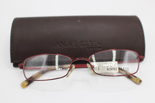 Anne Klein Eyeglasses Frames AK9083 475 Red Rectangular Crystals 51-17-135