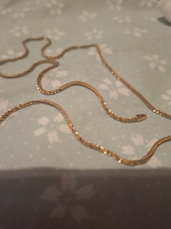 Box Chain Necklace 18ct 750 Yellow Gold - 45 cm family stock. Not 9ct ...
