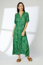 Principles Green Shirt Dress Womens Daywear Dresses