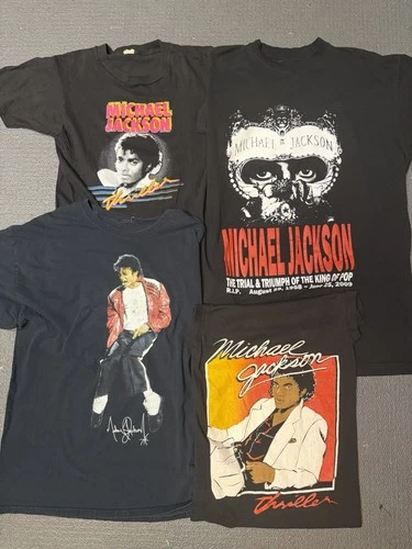 4 Vintage Michael Jackson Shirts Wholesale Lot Vintage vintage concert t-shirt, vintage, single stitch, B+ condition