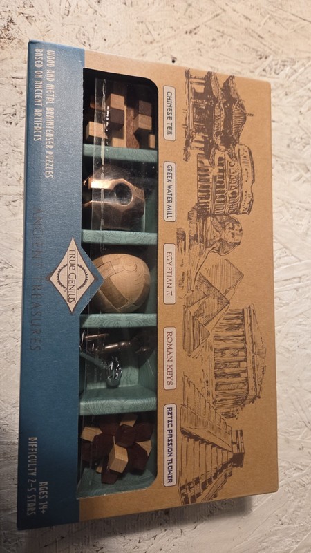 True Genius Wood And Metal Brain Teaser Puzzles