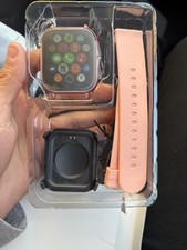 DOVIICO Smart Watch Pink Silicone Band Fitness Tracker Touch Screen