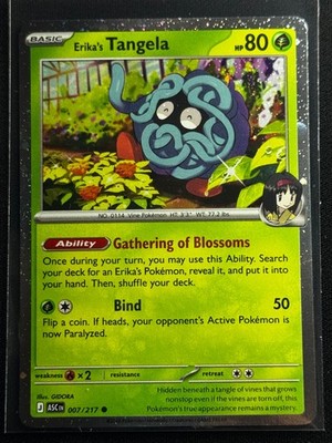 Erika's Tangela - (Cosmo Holo) Reverse Holo Common Miscellaneous Card 007/217 NM