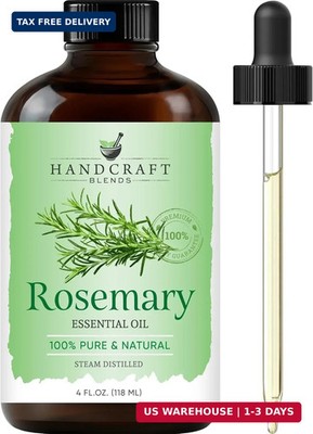 Handcraft Blends Rosemary Essential Oil - Huge 4 Fl Oz - 100% Pure and Natural -