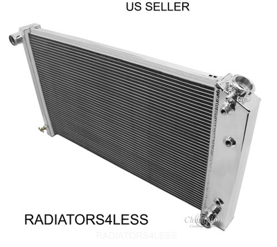 #ad CHAMPION 3 ROW ALUMINUM RADIATOR PONTIAC TEMPEST LEMANS BUICK ELECTRIC 28quot; CORE $309.00