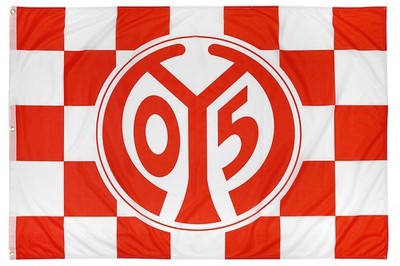 Hissflagge 1. FSV Mainz 05 Karo - 100 x 150 cm