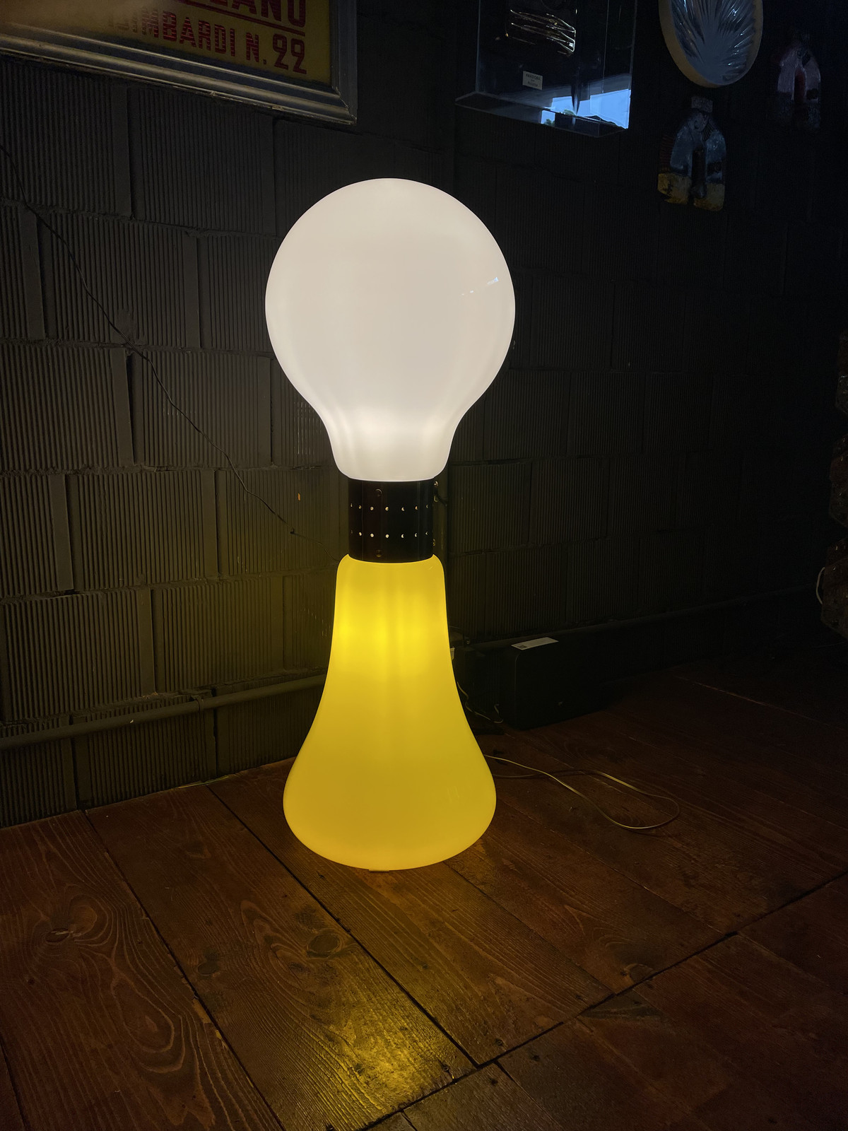 Lampada da Terra Vintage Anni 70/80 di Carlo Nason
