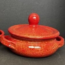 De Silva Clay Crock/Tureen/Pot Terracotta Oven Safe Dish W/Lid Made In Italy NEW