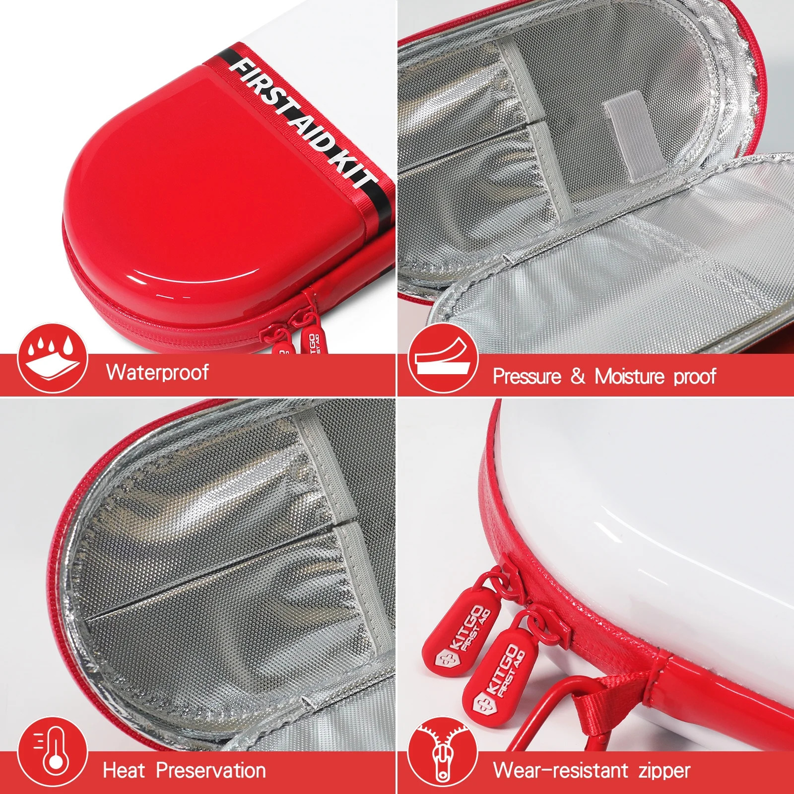 Diabetic Supply Cooler Case with Ice Bag Dispenser and Pill Box for Travel