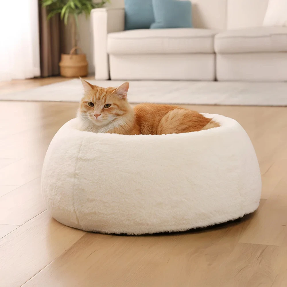 PawsPik Orthopedic Memory Foam Pet Bed Faux Rabbit