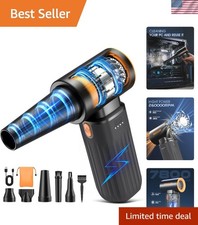 Powerful 3-Speed Compressed Air Duster   Lightweight, Fast Charging, Safe Design