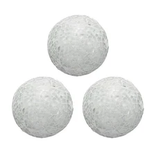 3Pcs Decorative Glass Balls 2.36 Inch Orbs Centerpiece Balls, White