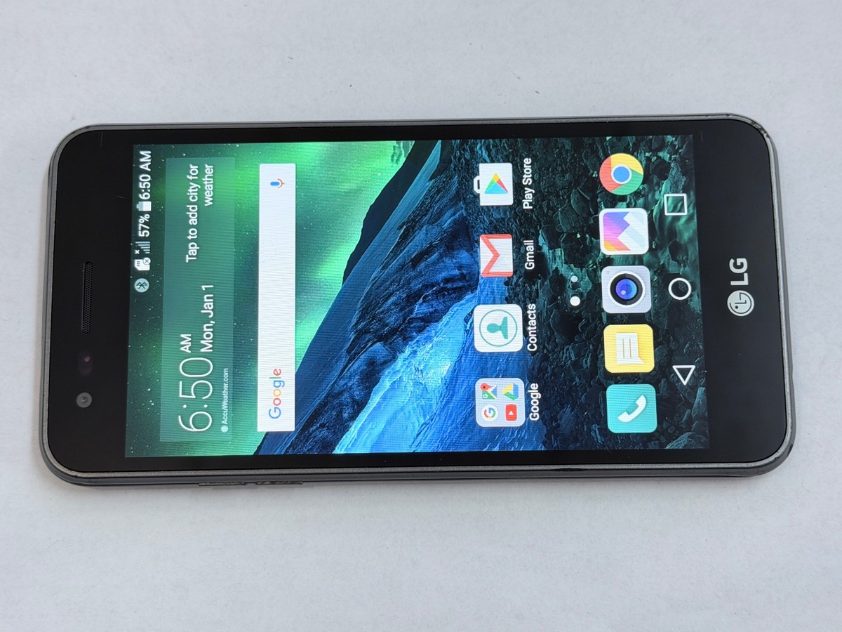 Cricket LG M153 Fortune 16GB Black Android 4G LTE Smart Cell Phone