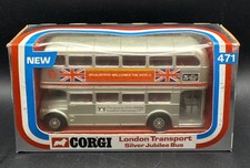 Corgi 471 London Transport Queen’s Silver Jubilee Bus 1977 Diecast Boxed Vintage