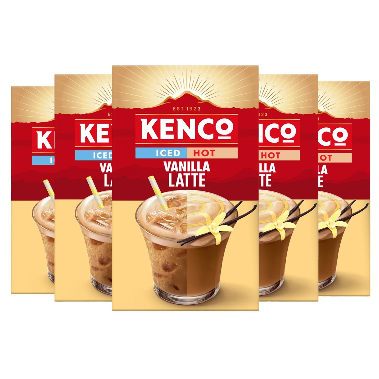 Kenco Iced Hot Vanilla Latte Sachets X8 (Pack Of 5, Total 40 Sachets) - Image 3