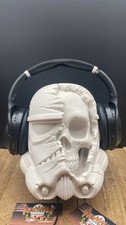 Space Wars Headset Holder - Storm Soldier Skull Headphone Stand - Gift for Gamer
