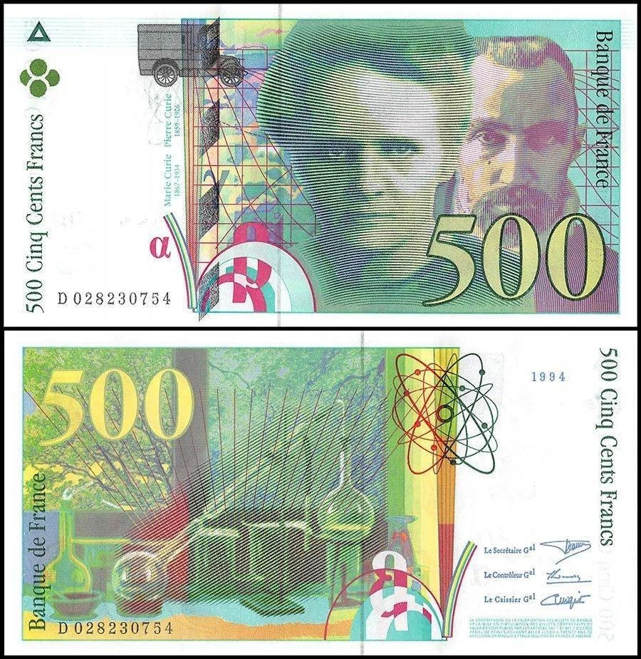 500 法郎在法国纸币| eBay
