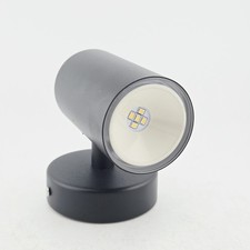 Zink Melo Outdoor Wall Light Adjustable Spotlight IP44 LED 3W Black