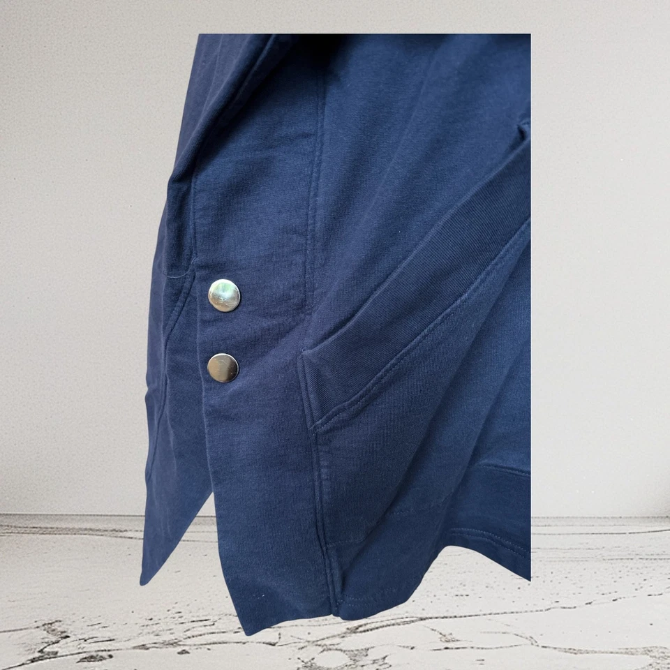 Sheego Pullover Hoodie Sweatshirt mit Kapuze blau Gr. 52/54 - Bild 4 von 4