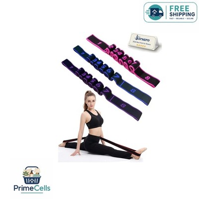 Portable Numbered Resistance Bands for Stretching - Includes Workout Manual