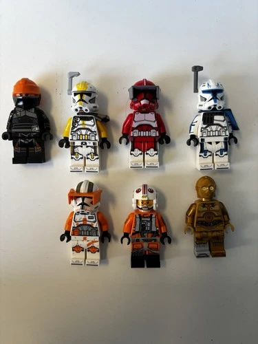 LEGO Star Wars Minifigure lot CLONES + Rare figs And Parts