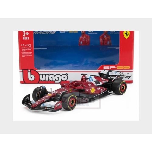 1:43 BURAGO Ferrari F1 Sf-25 #16 Season 2025 Charles Leclerc Red