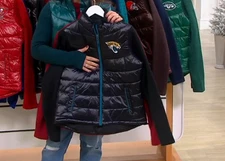 Jacksonville Jaguars NFL G-III Women's vest Jacket  long sleeves SIZE xl BLACK