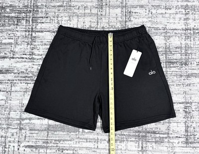 NWT Alo Yoga Accolade Sweat Short Athletic Black Women's Size 2XL