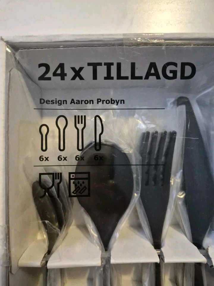 IKEA TILLAGD Besteck Besteckset Schwarz - Neu - Bild 2 von 3