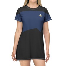 Star Trek The Next Generation Blue T-Shirt Dress