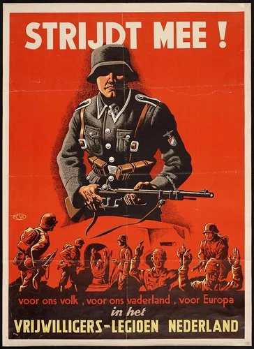 WW2 WWII German Netherlands Steel Helmet Soldier Military War Poster Print