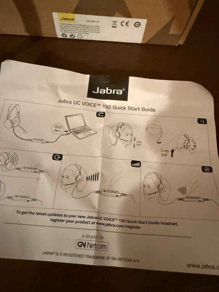 Jabra Biz 150 Mono - Professional UC Wired Headset with QD (G1) - Image 2 of 4