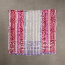 Ungaro Sciarpa Vintage Seta Stampa Fantasia Francia Anni 80-90 Originale