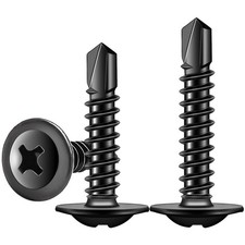 100pcs 8 Self Tapping Screws for matal,410 Stainless Steel Screws Assortment...