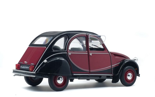 Solido Citroën 2CV Charleston 1:18 Voiture - Rouge/Noire (S1805013) - Photo 2/5