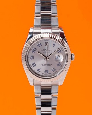 Rolex Datejust II 41mm 116334 Lavender Arabic Dial 2010
