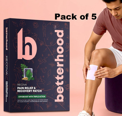 5X betterhood Pain Relief Patches for Back Pain, Knee Pain, Muscle Pain Relief