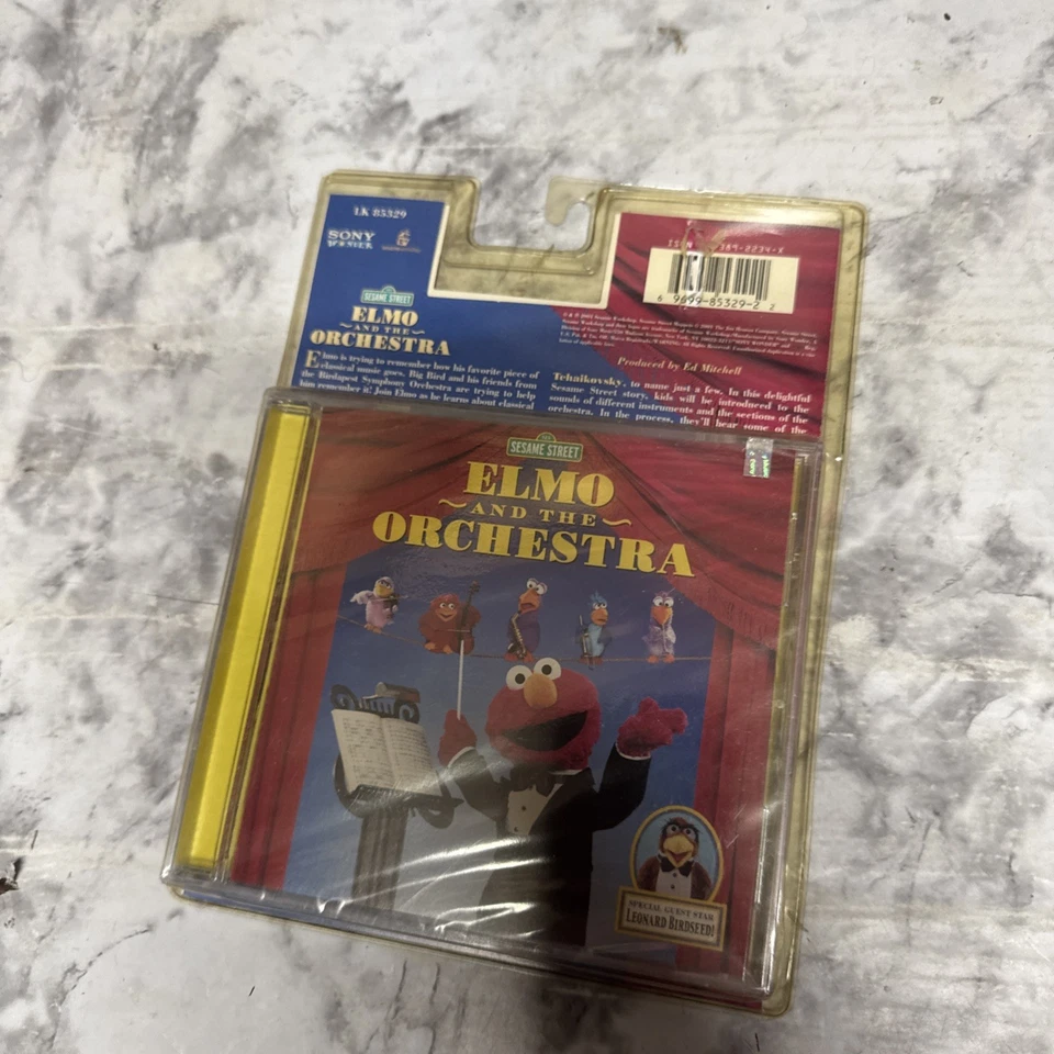 Sesame Streat ELMO AND THE ORCHESTRA Cassette 2001 Sony Wonder RARE New Sealed - Image 3 of 3