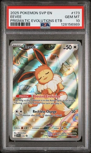 2025 POKEMON SVP EN-SV BLACK STAR PROMO #173 EEVEE PSA 10