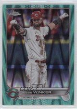 2022 Topps Chrome Sonic Aqua RayWave Refractor 53/199 Jesse Winker #21 16c9
