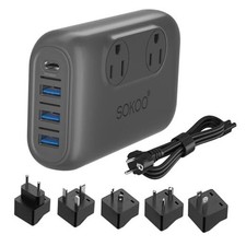 230-Watt Step Down 100-220V to 110V Voltage Converter, International Power