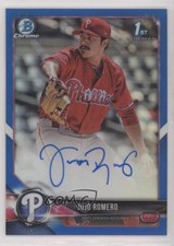 2018 Bowman Chrome Prospect Blue Refractor 8/150 JoJo Romero #CPA-JJR Auto 0s5s