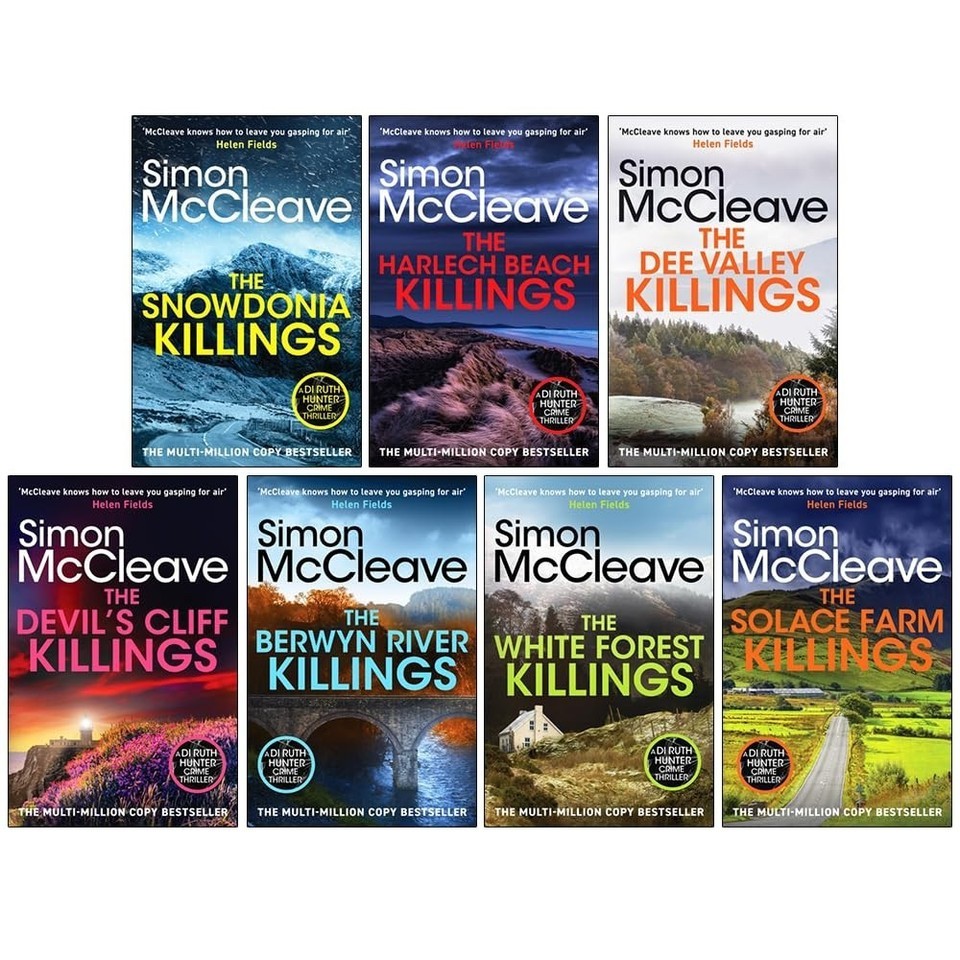DI Ruth Hunter Series 7 Books Collection Set by Simon McCleave Snowdonia Killing