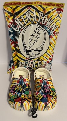 Chinatown Market X  Grateful Dead CrocsClog Size Men s 6 women s 8 New 