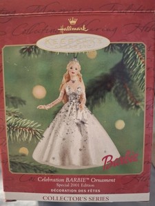 Hallmark Keepsake Ornament Celebration Barbie Special 2001 Edition Collectors